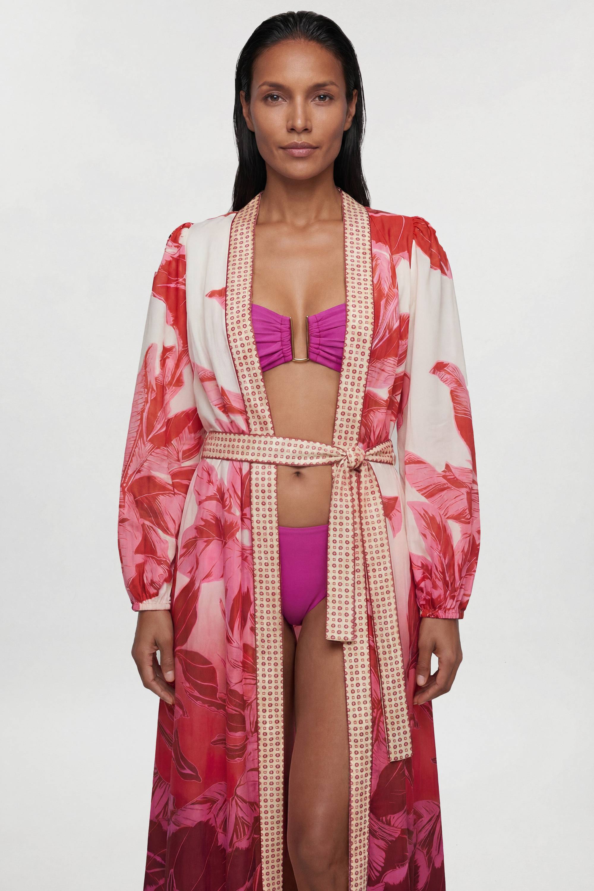 KarenMillen Robe De Plage Longue En Voile De Coton