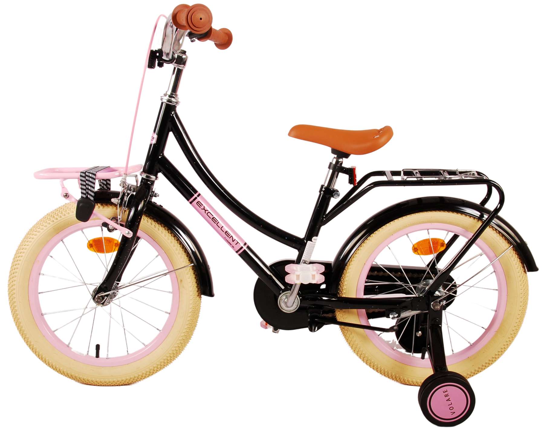 TPFSports Excellent Kinderfahrrad - Mädchen - 16 Zoll - Rücktritt + Handbremse - Grün