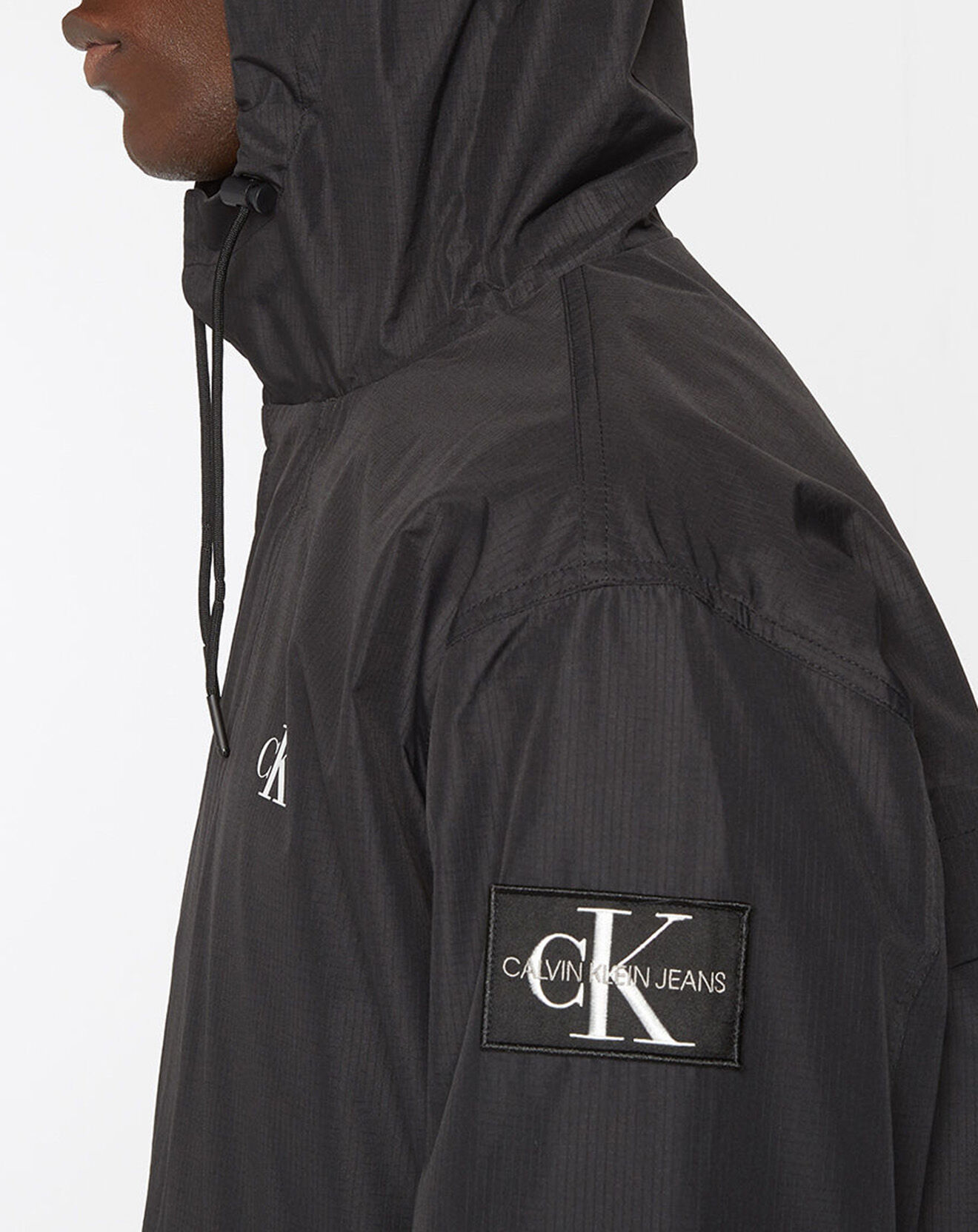 Calvin Klein Jeans Parka longue Technical noire