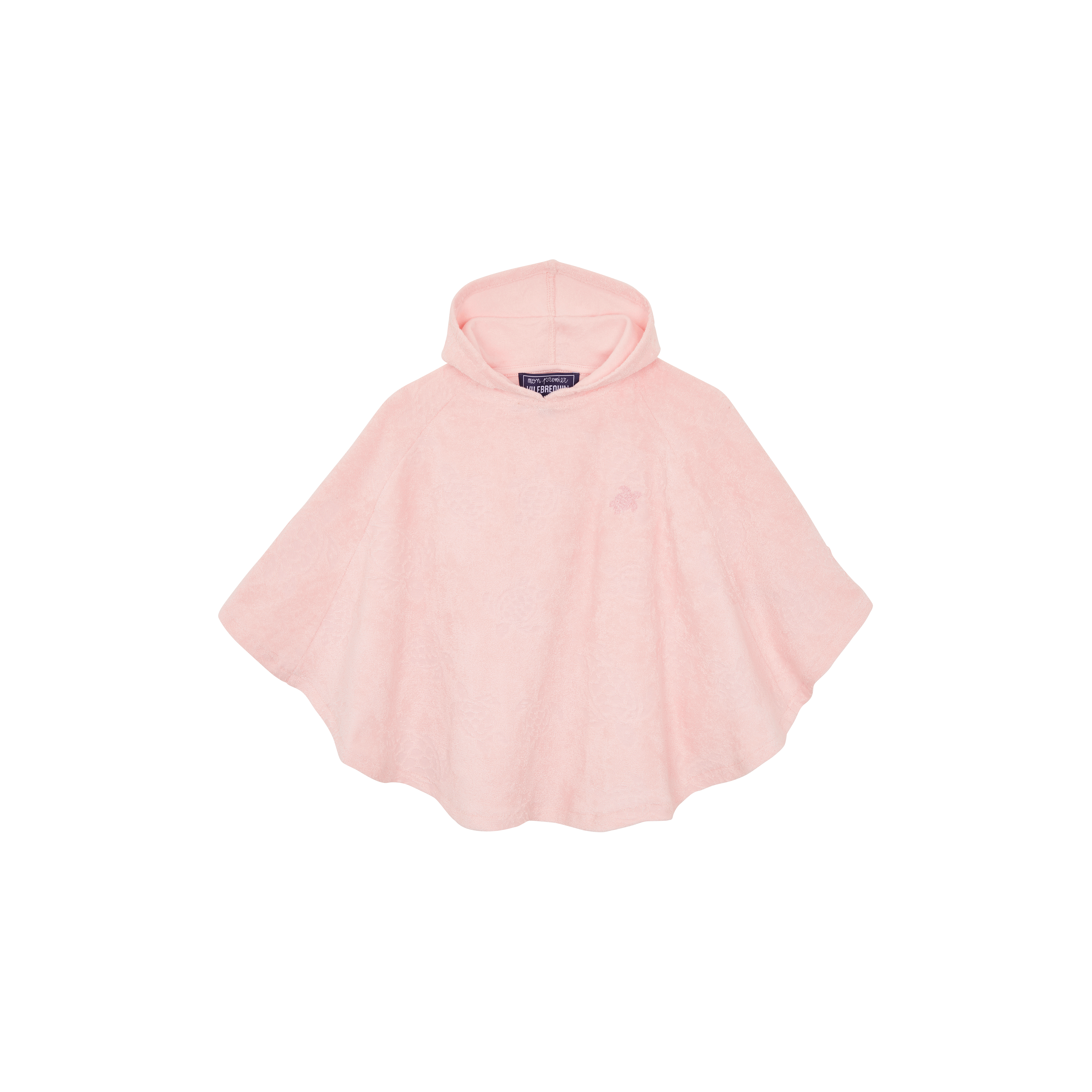 Poncho en éponge bébé Tortue jacquard