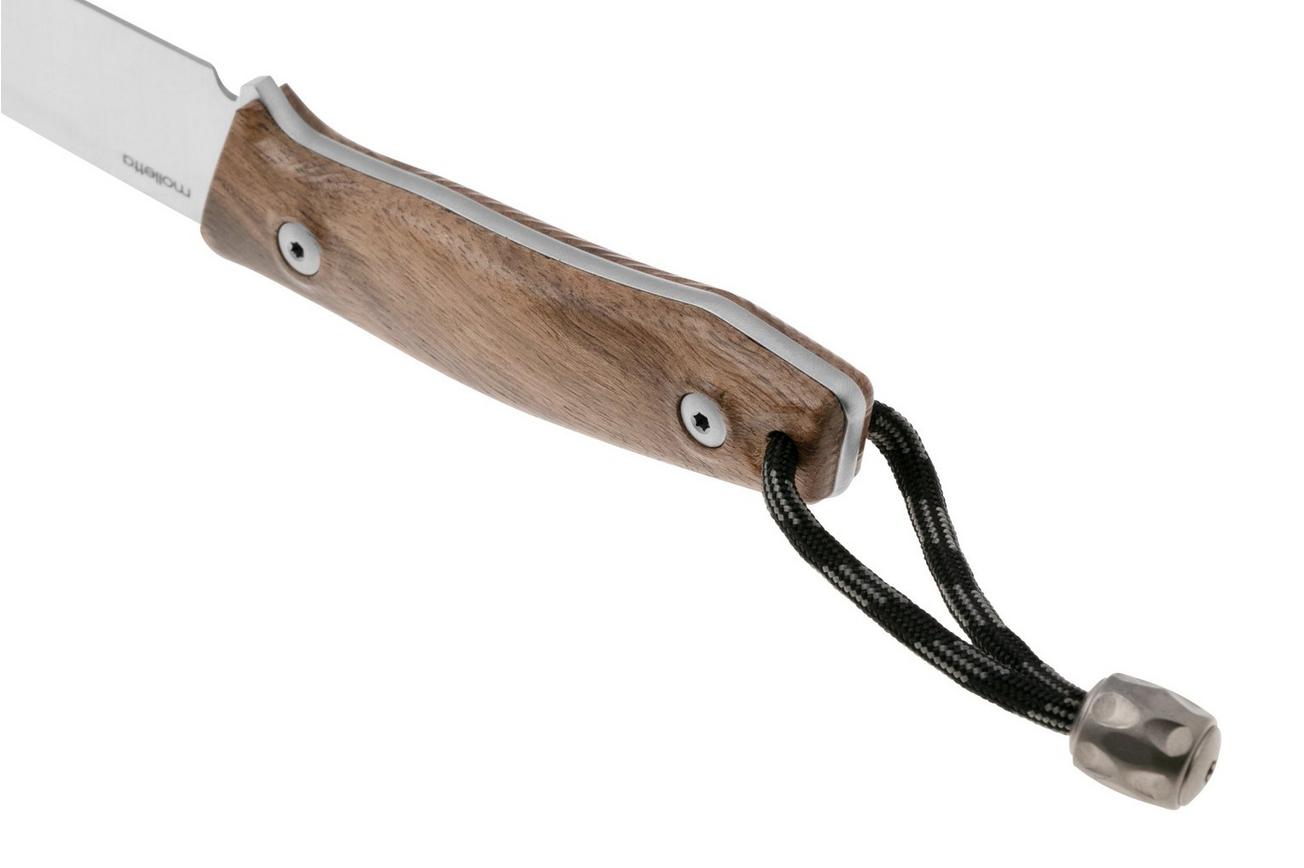 LionSteel M1-WN walnoot, vaststaand mes