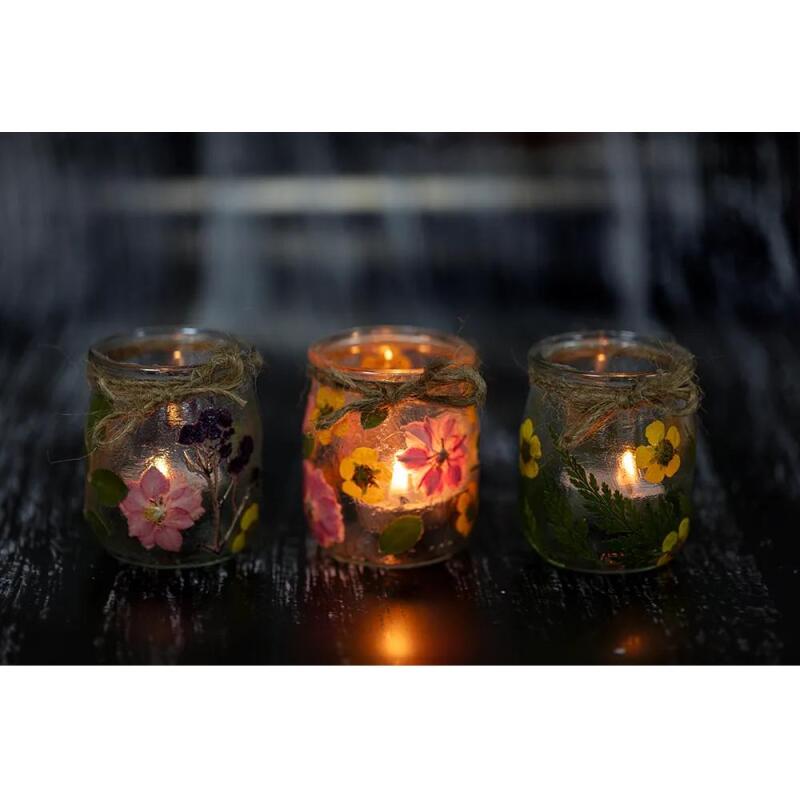 FLEURS SÉCHÉES PRÉSSÉES, Pochette de 10 pièces - Lavande