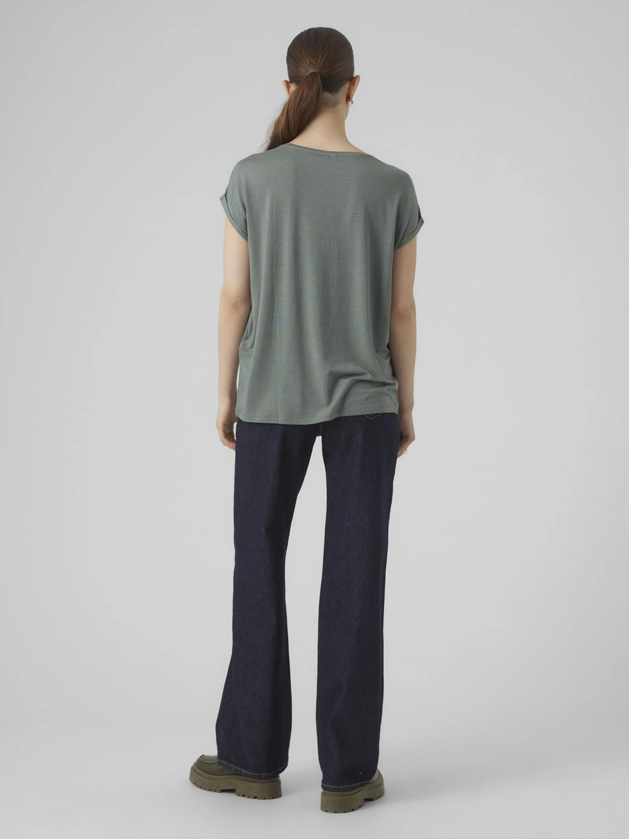 Vero ModaVMLAVA PLAIN SS TOP L Shirt