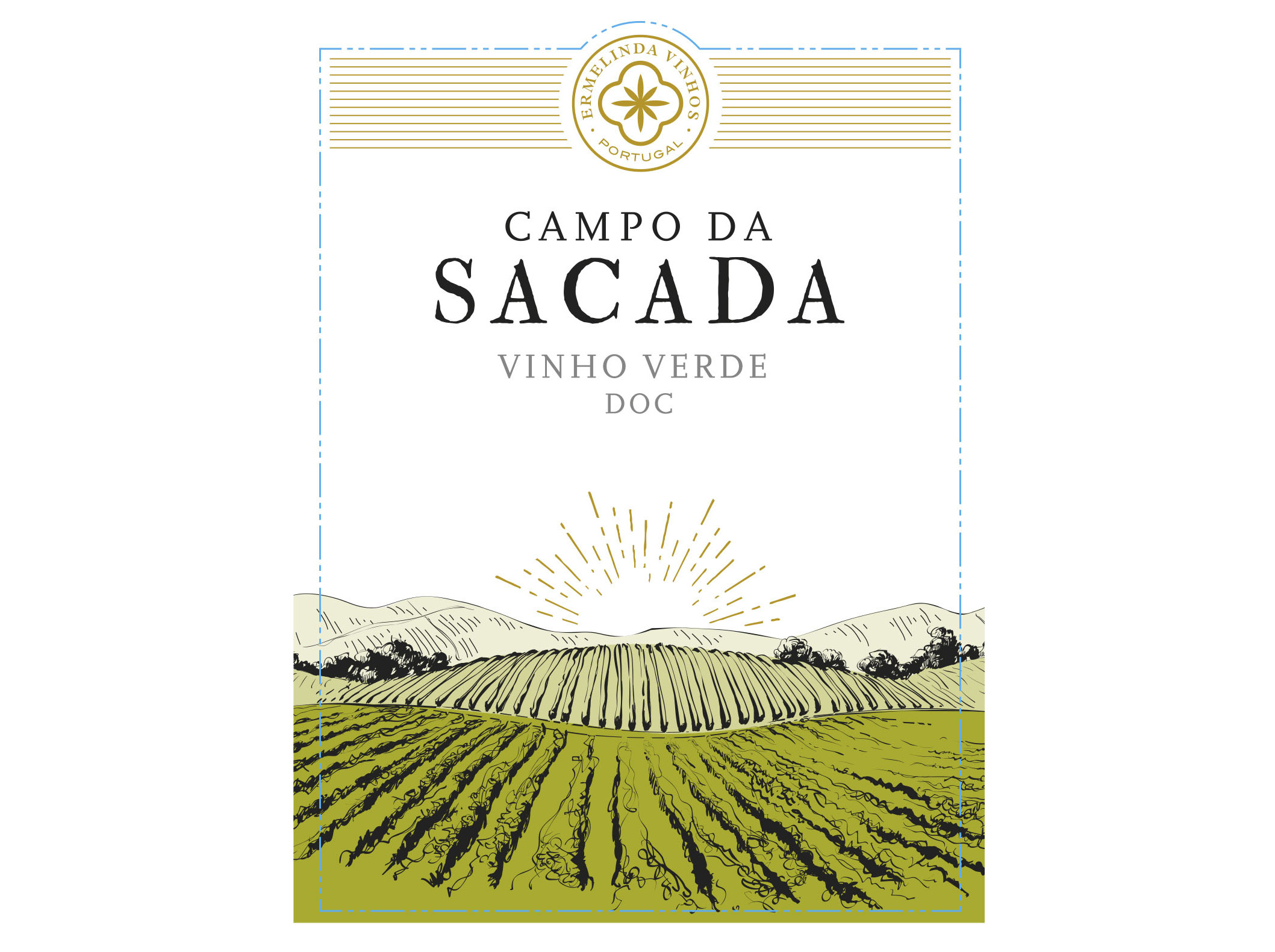 VINHO BRANCO CAMPO DA SACADA VINHOS VERDES 0.75L