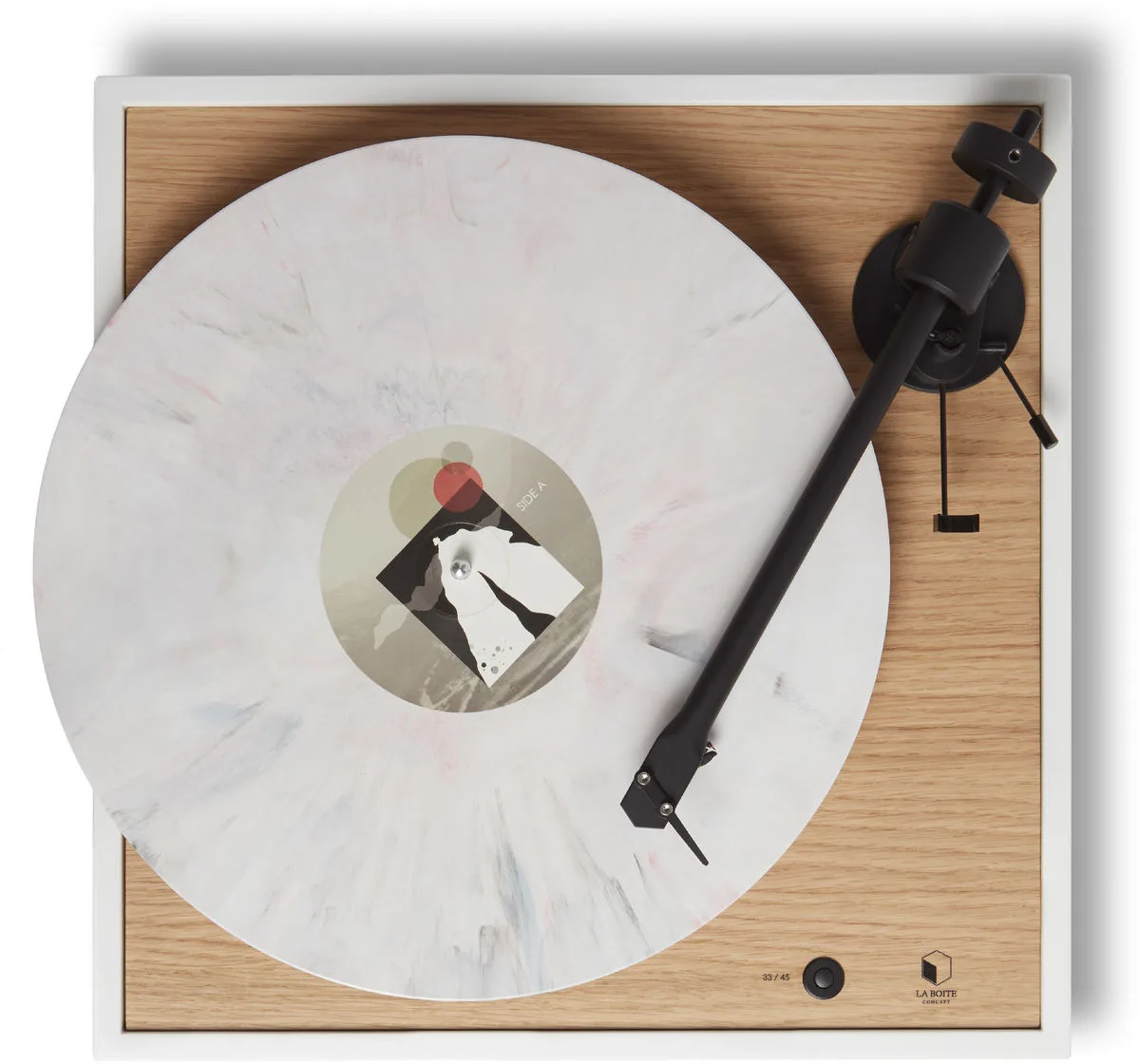 La Boîte Concept Square Chêne clair Platines vinyle hi-fi