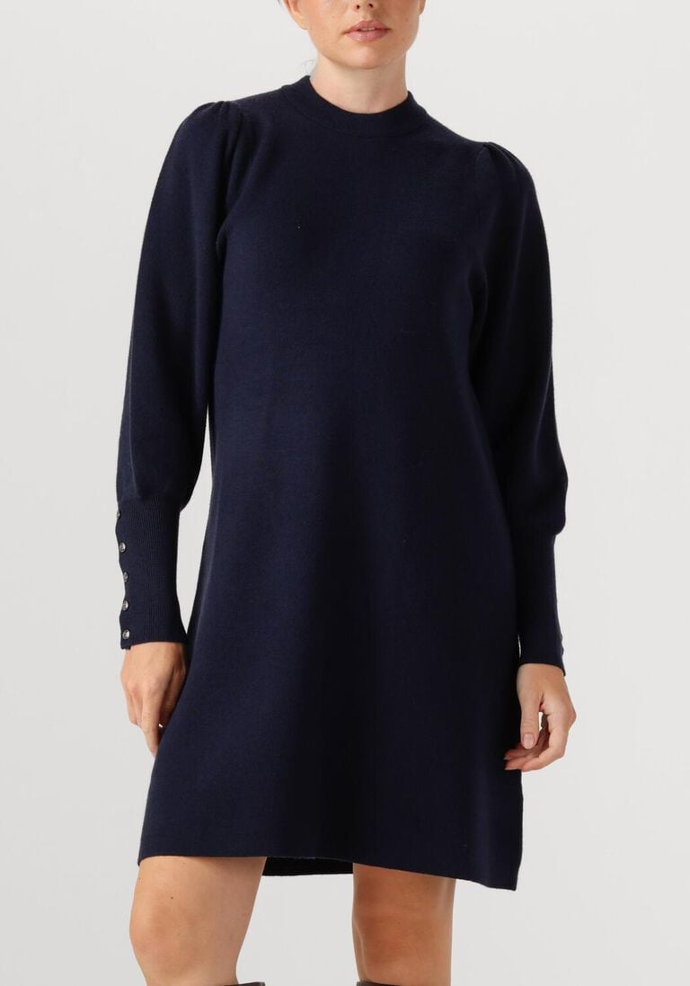 donkerblauwe janice midi jurk clay