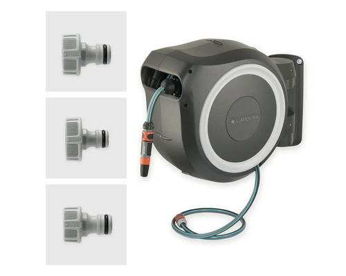 GARDENA RollUp M/L wandslangbox exclusief incl. Classic multidouche