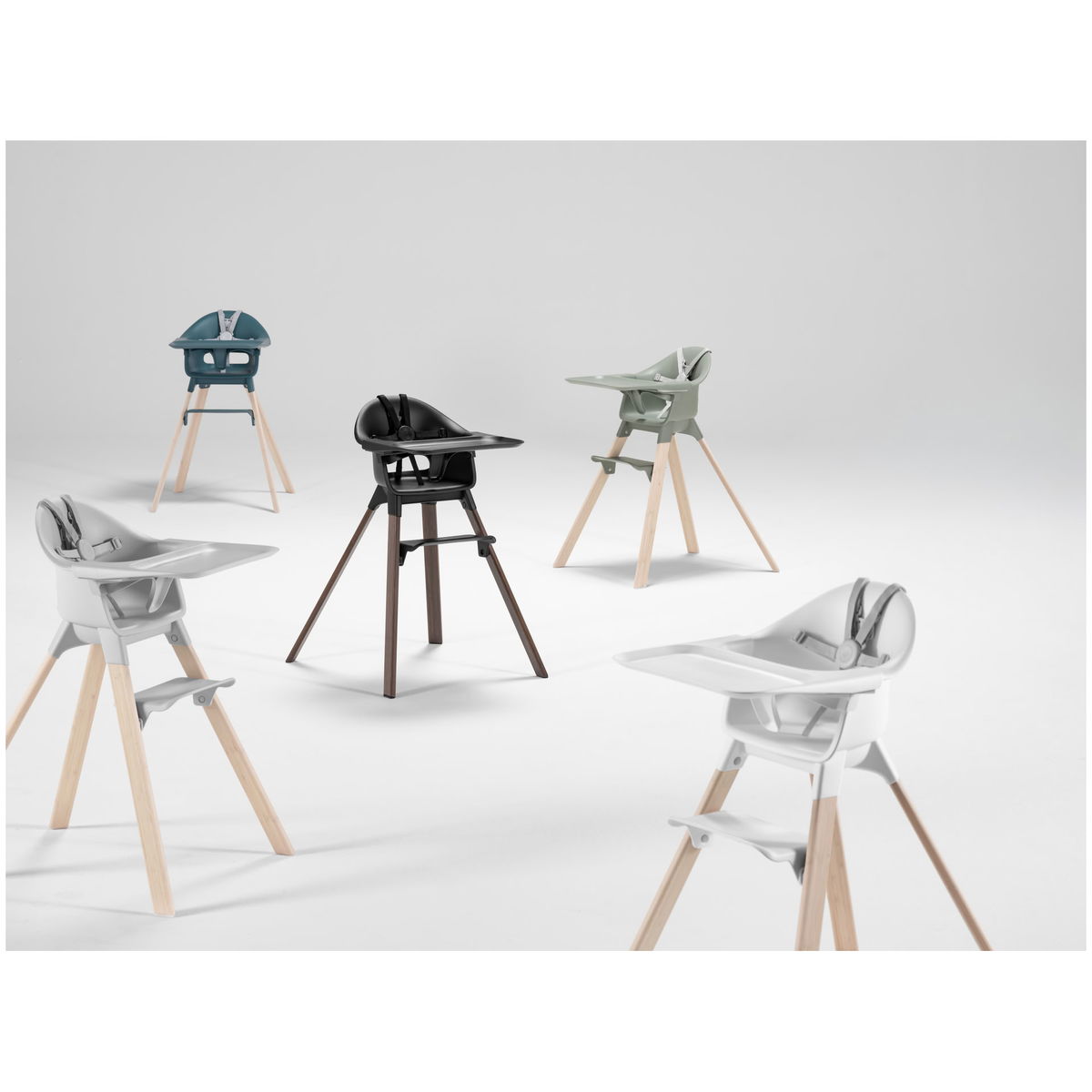 STOKKESTOKKE   Clikk Hochstuhl Bamboo white