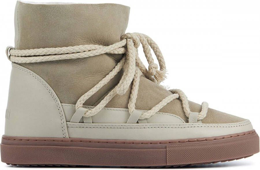 INUIKII Enkellaarsjes Dames Outdoor Snowboots Damesschoenen Suède Classic Sneaker Beige