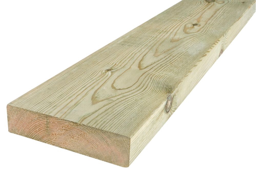 KONSTRUKSJONSVIRKE MOELVEN 48X198MM IMPREGNERT FALLENDE LENGDE