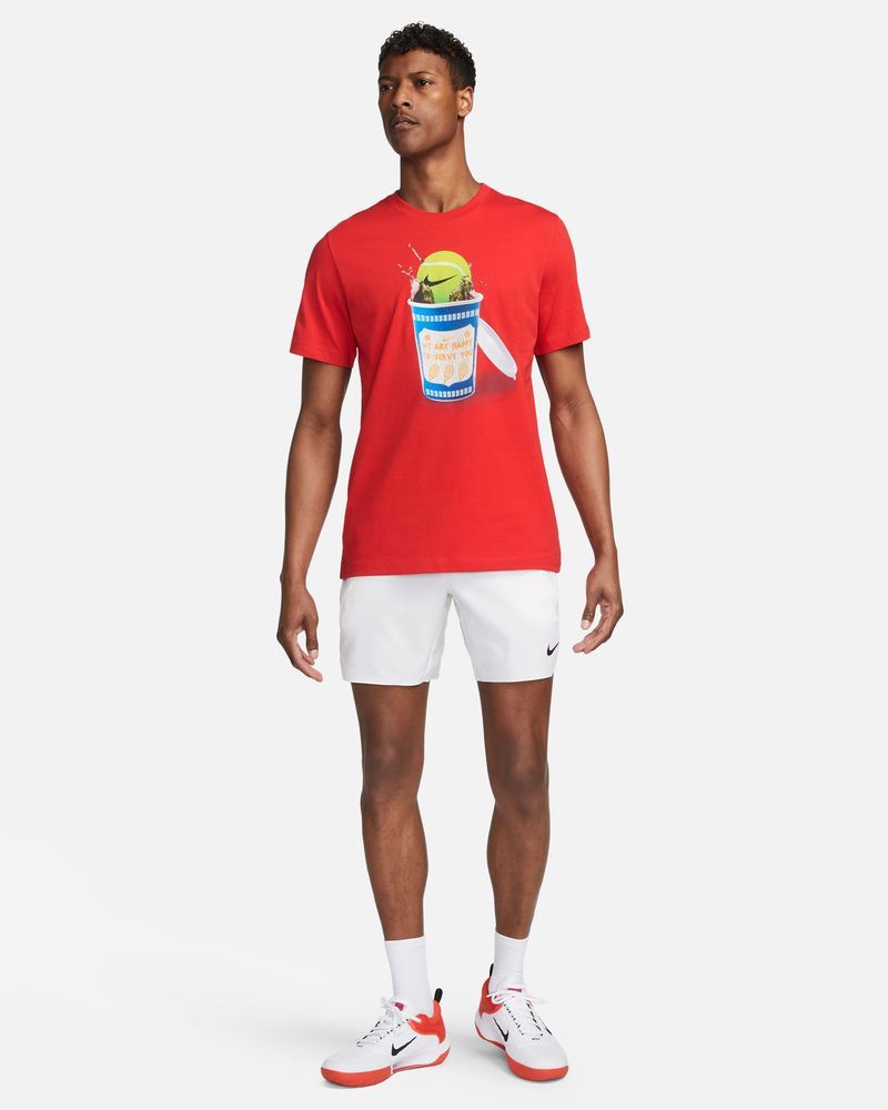 T-shirt de tennis Nike NikeCourt Rouge pour homme