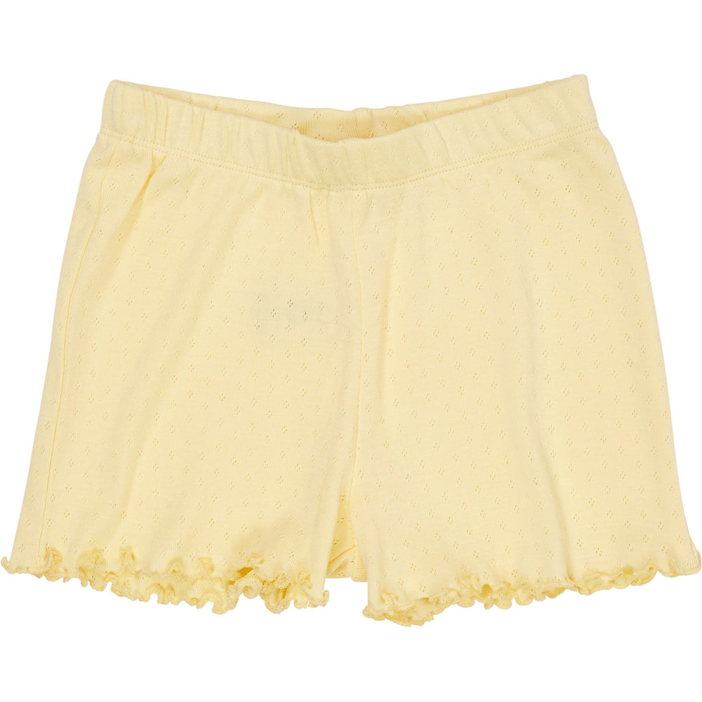 Køb COPENHAGEN COLORS Lt. Yellow Summer Pointelle Shorts