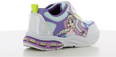 Disney Frozen Blinkende Sneakers, White/Light Blue