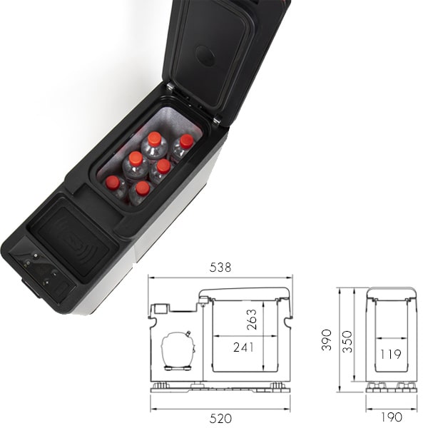 Glacière à compression Carbest 8L pour VW T5 T6