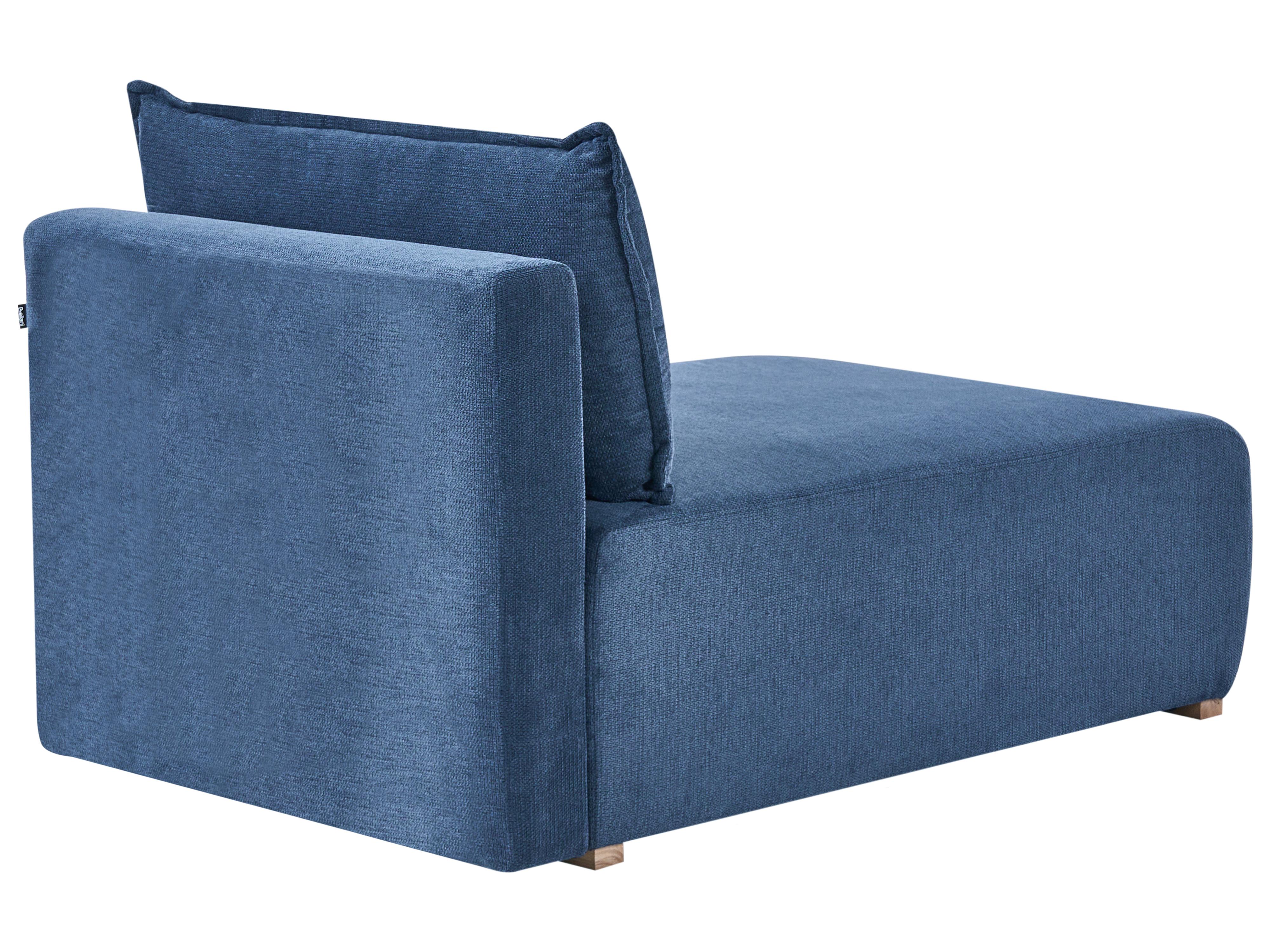 Modulaire hoekbank NERBO Stof Blauw linkszijdig