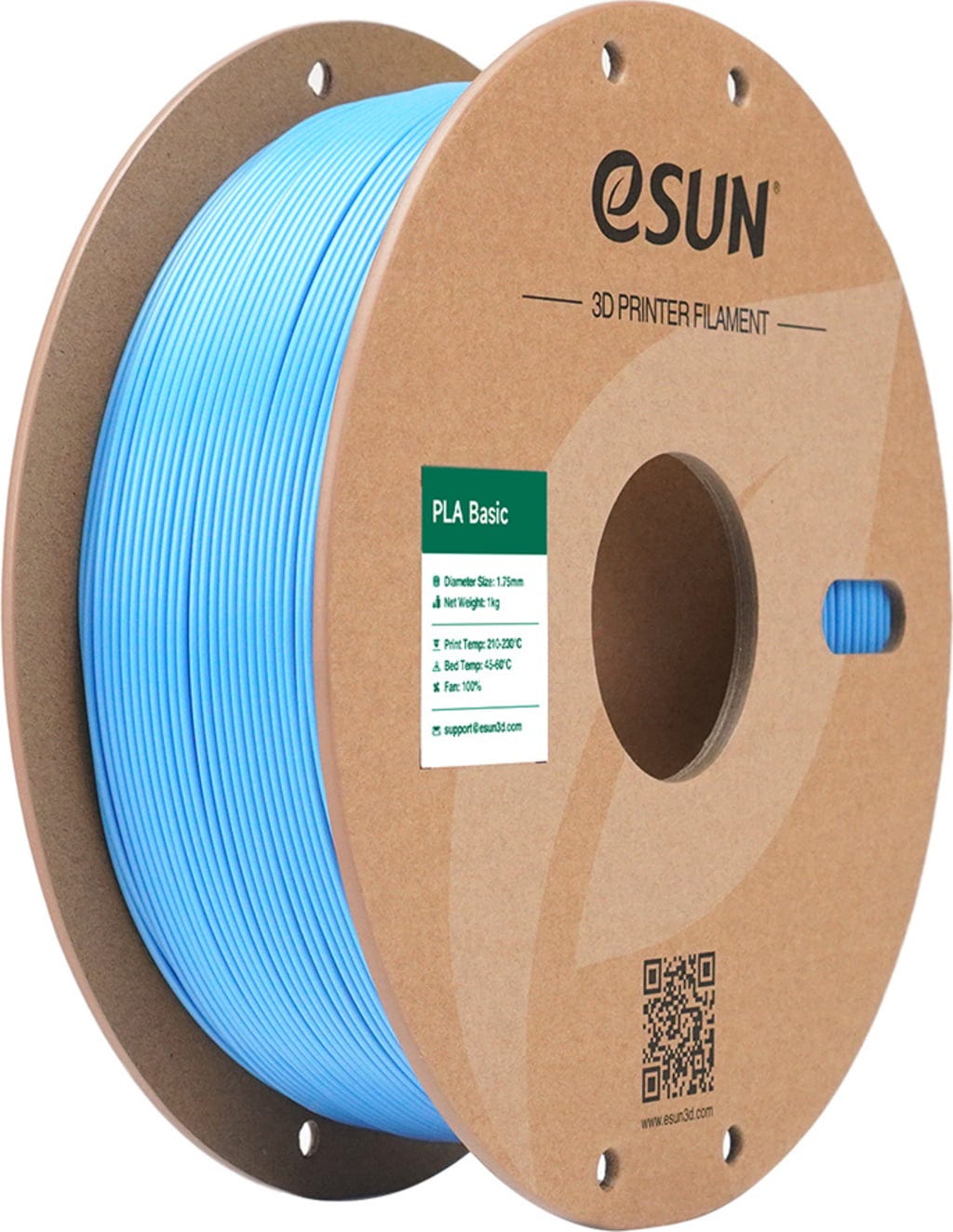 eSUN  PLA-Basic Light Blue, 1,75 mm / 1000 g    Allround PLA Material in Hellblau