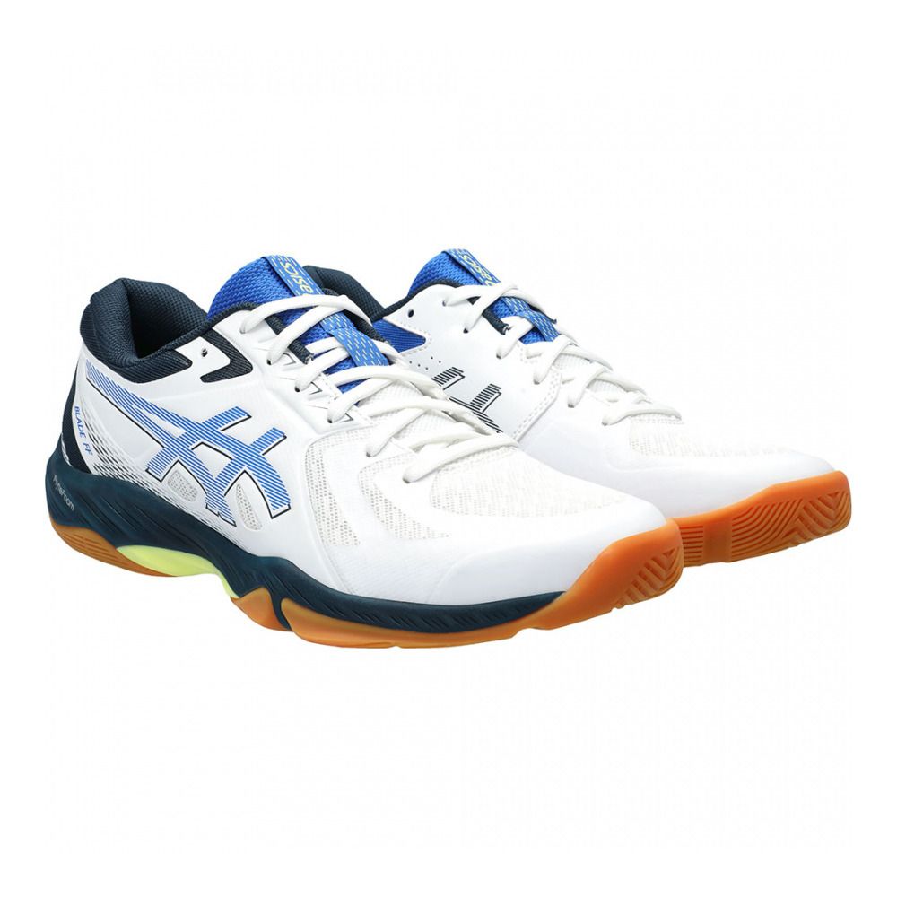 Asics BLADE FF - Chaussures handball Homme white/illusion blue