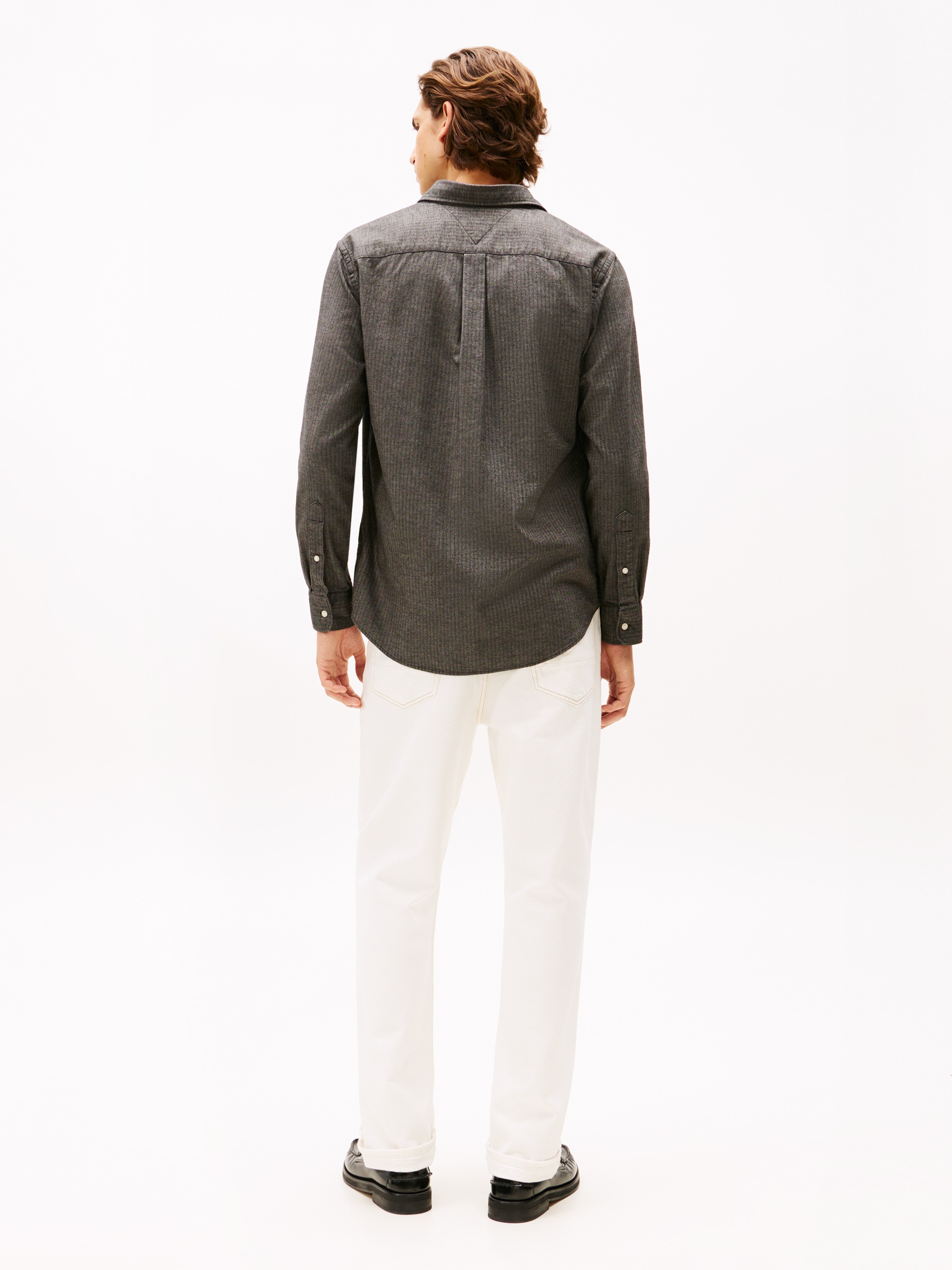 Tommy Hilfiger Langarmhemd »FLANNEL HERRINGBONE SHIRT«, Regular fit