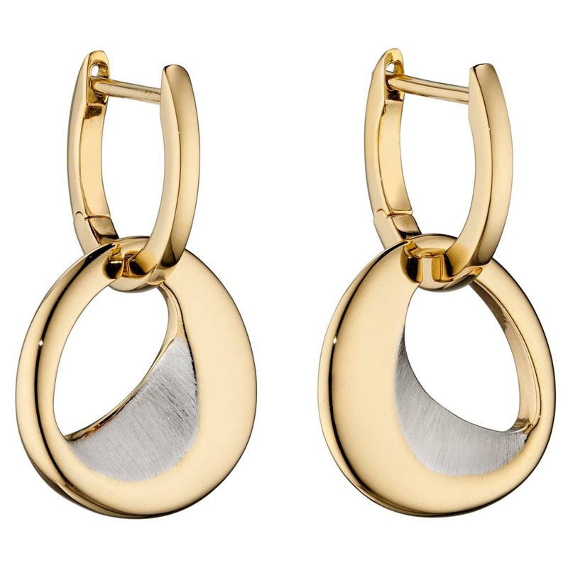 Boucle d'oreille  plaqué or en argent 925/1000
