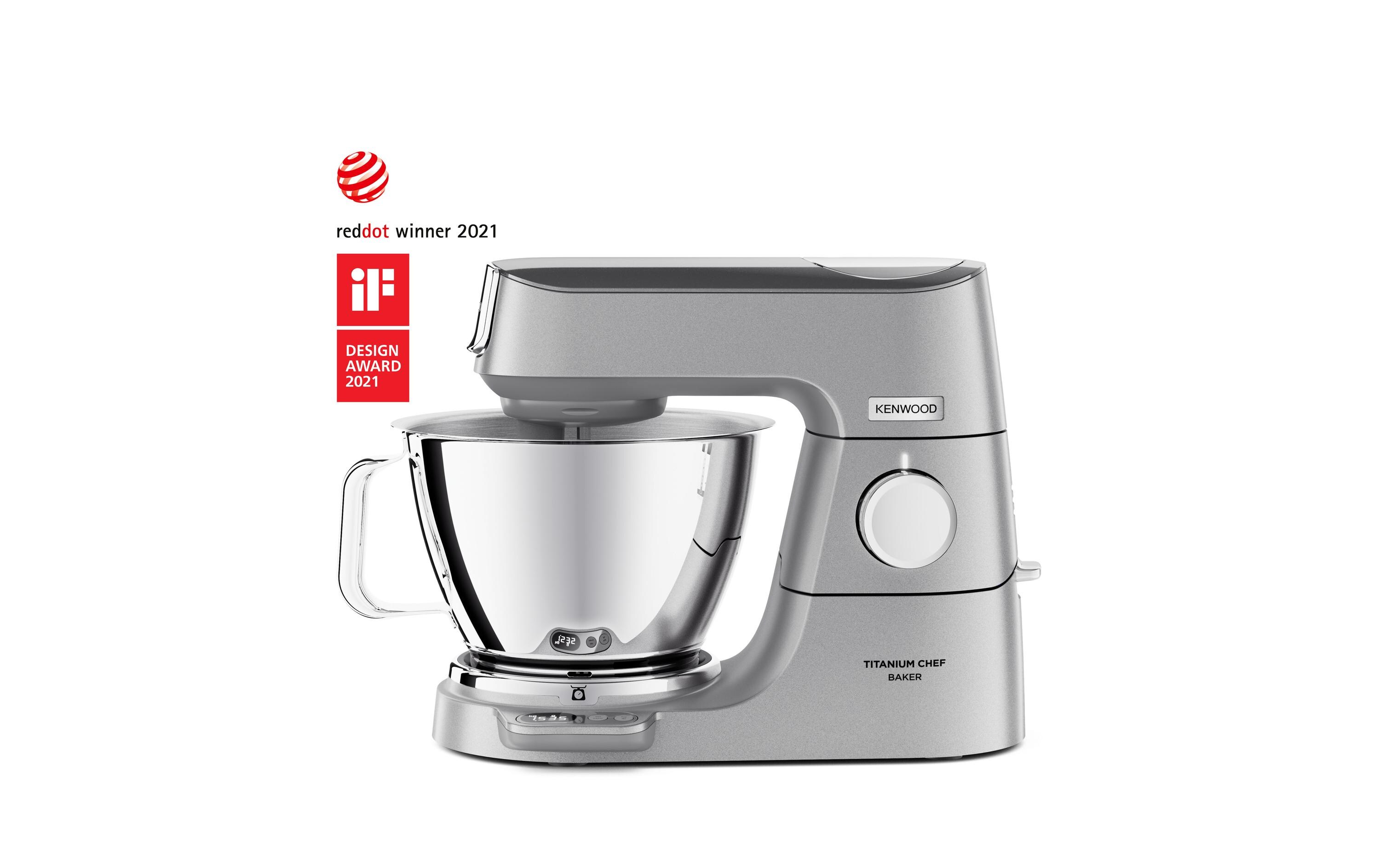 Küchenmaschine Chef Baker KVC85.004SI Silber<br>Küchenmaschine mit integrierte Waage und Timerfunktion