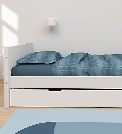 Flexa Einzelbett m. Ausziehfunktion - 210 x 101 x 66,5 cm - Weiß