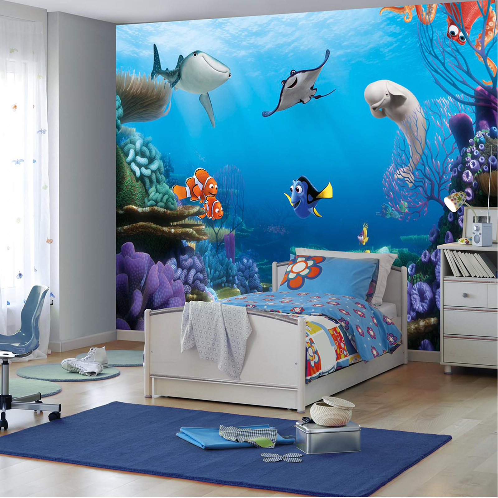 Vlies-Fototapete FINDING DORY - bunt - 400x260 cm