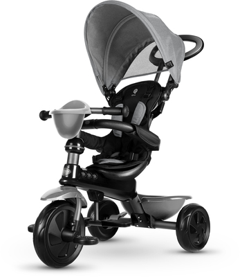 QPlay Cosy 4-in-1 Trehjulssykkel, Grå