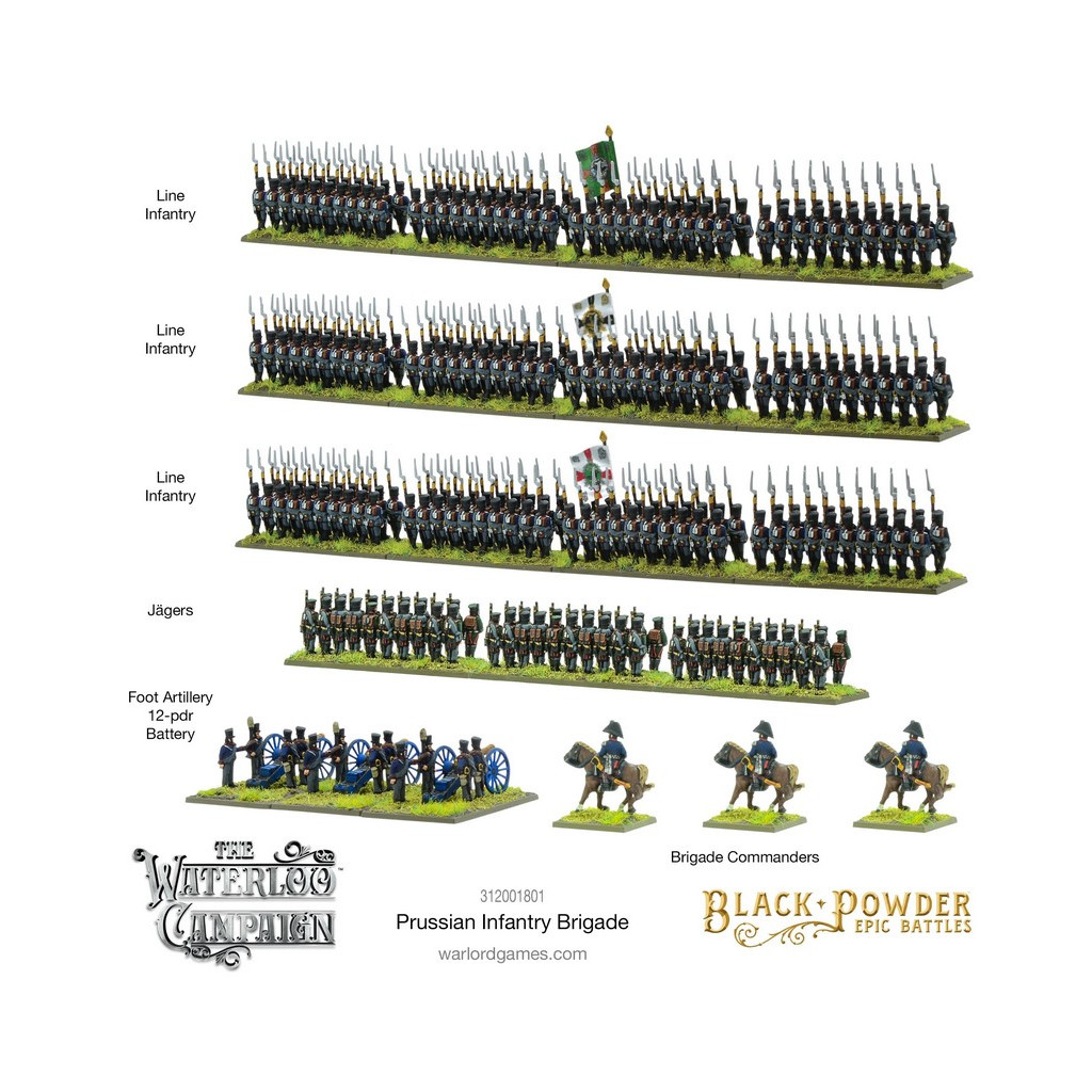 Black Powder Epic Battles : Waterloo - Prussian Infantry Brigade
