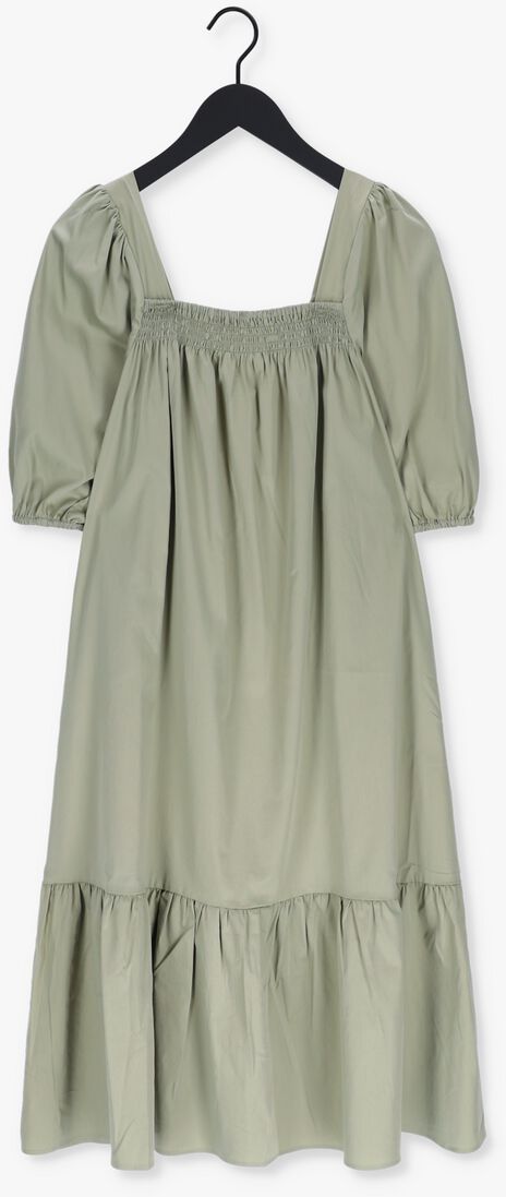 LEVETE ROOM groene levete room midi jurk isla solid 52 dress