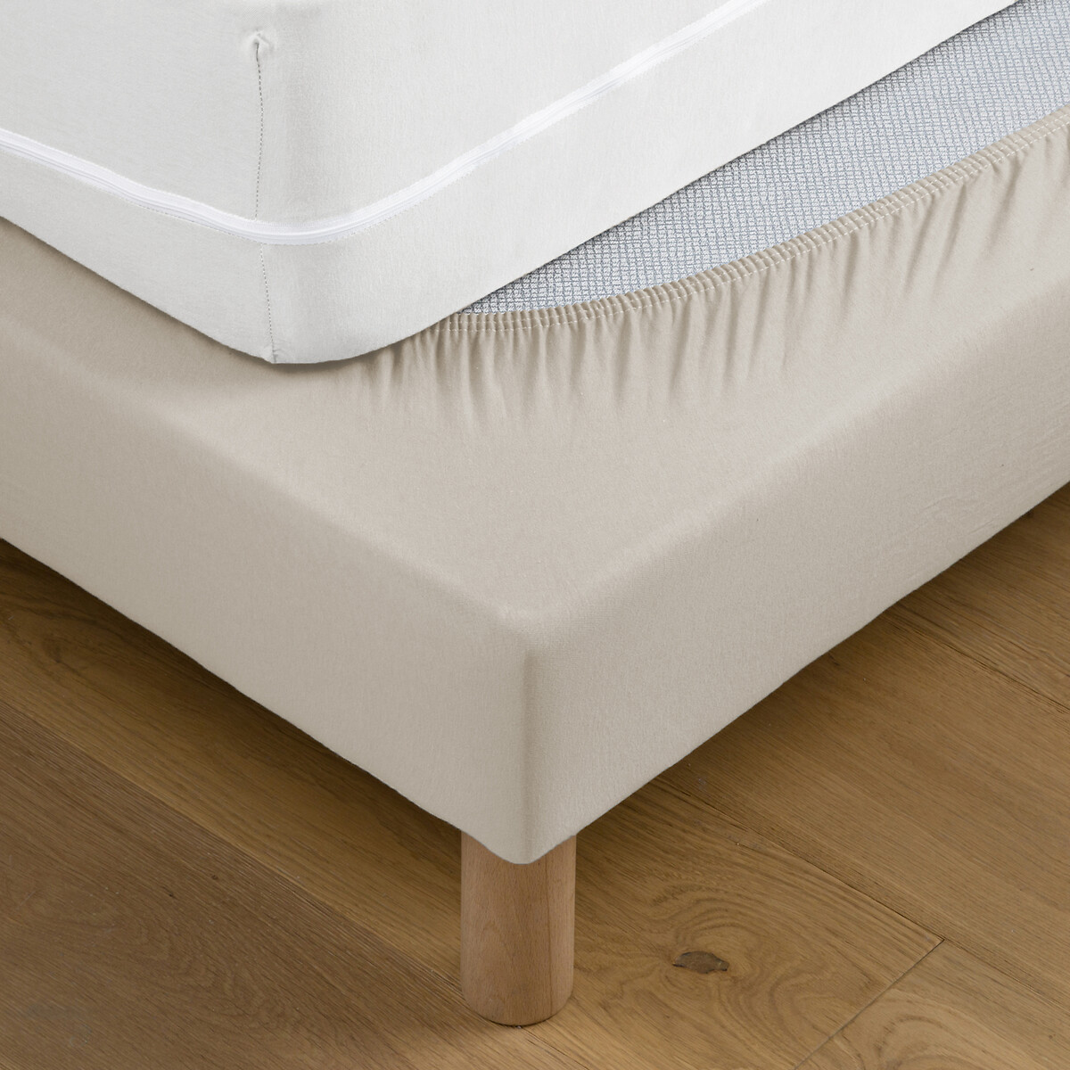LA REDOUTE INTERIEURS<br>Sapatos boxspring 100% jersey algodão Alt.30cm