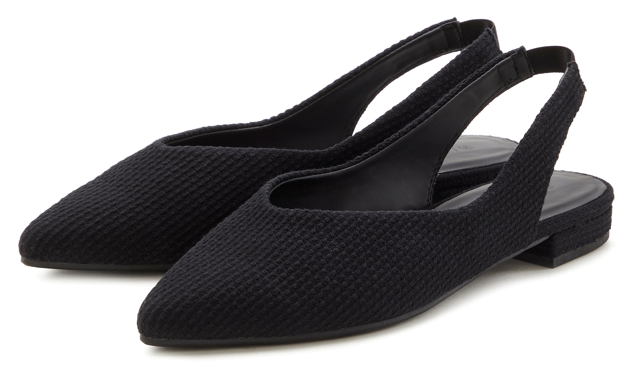 LASCANA Ballerina  , Sling-Ballerina mit elastischem Riemchen aus Textil VEGAN