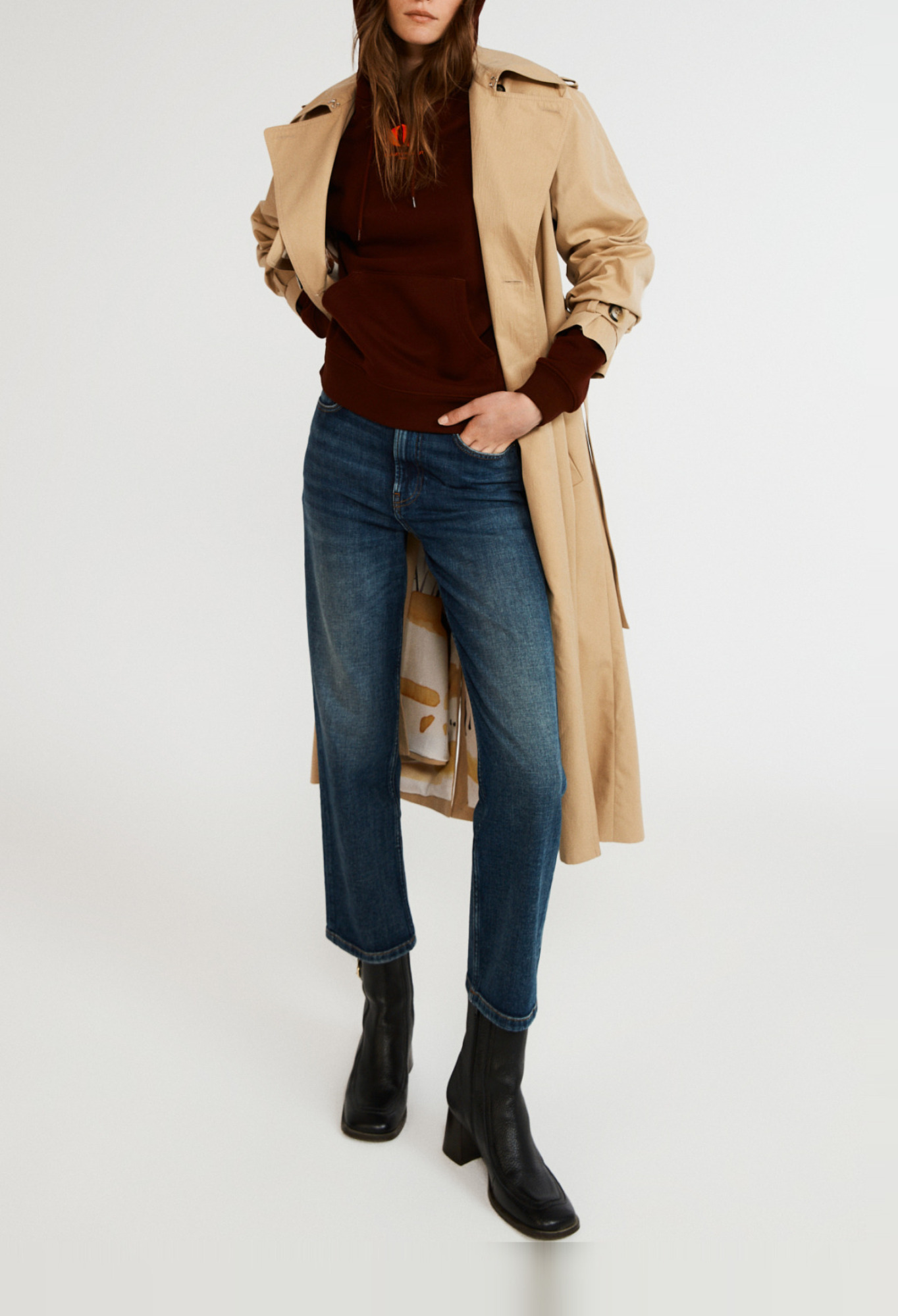 Sweatshirt &agrave; capuche