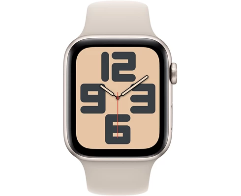 Apple Watch SE GPS   Cellular 44mm Starlight Aluminium Case with Starlight Sport Band - M/L