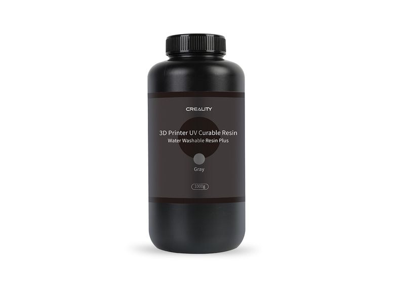 Creality Resin Wasserwaschbar, Grau, 1 kg UV-Resin für 3D-Drucker