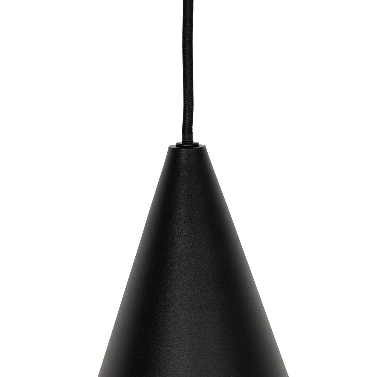 Moderne hanglamp zwart met smoke glas - Drop