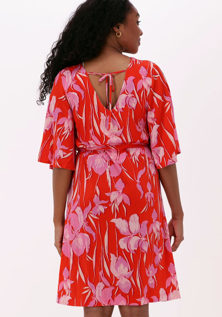 ANA ALCAZAR rode ana alcazar midi jurk dress belt