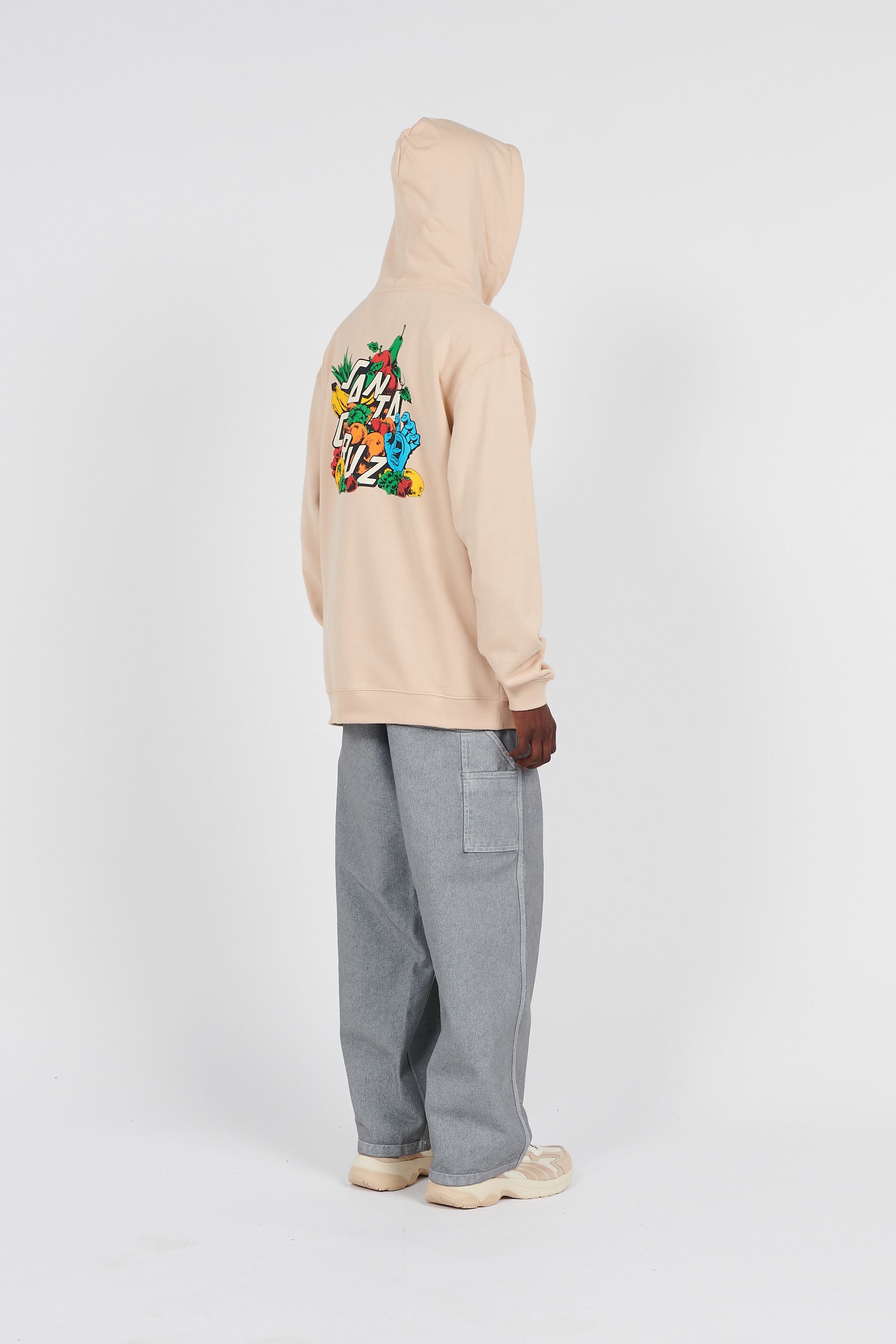 SANTA CRUZ Hoodie Platter Hood Beige