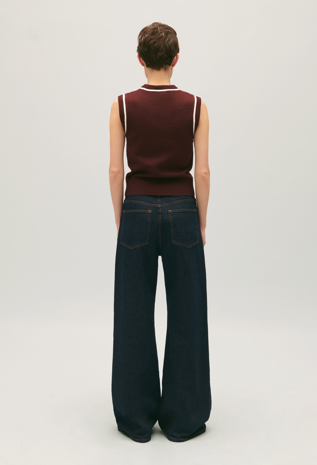Pull maille rayures