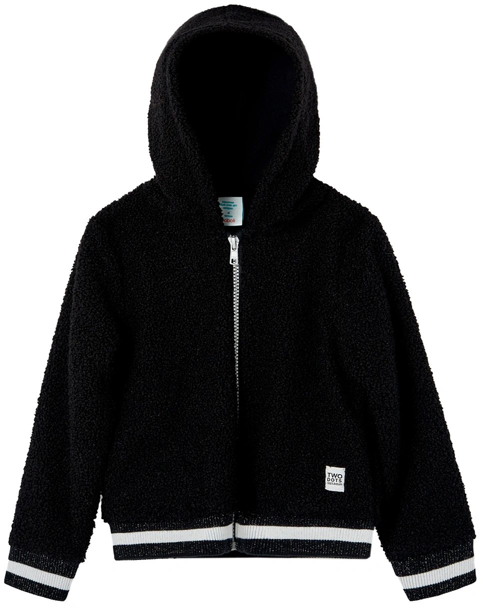 Plüschjacke BLACK BEAUTY in schwarz