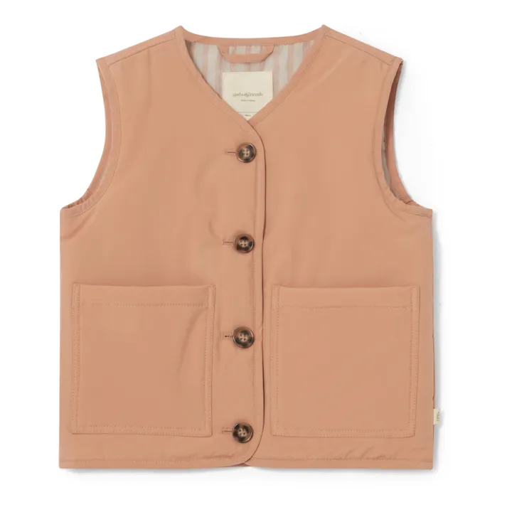 garbo&friends Veste sans Manches Matières Recyclées | Vieux Rose