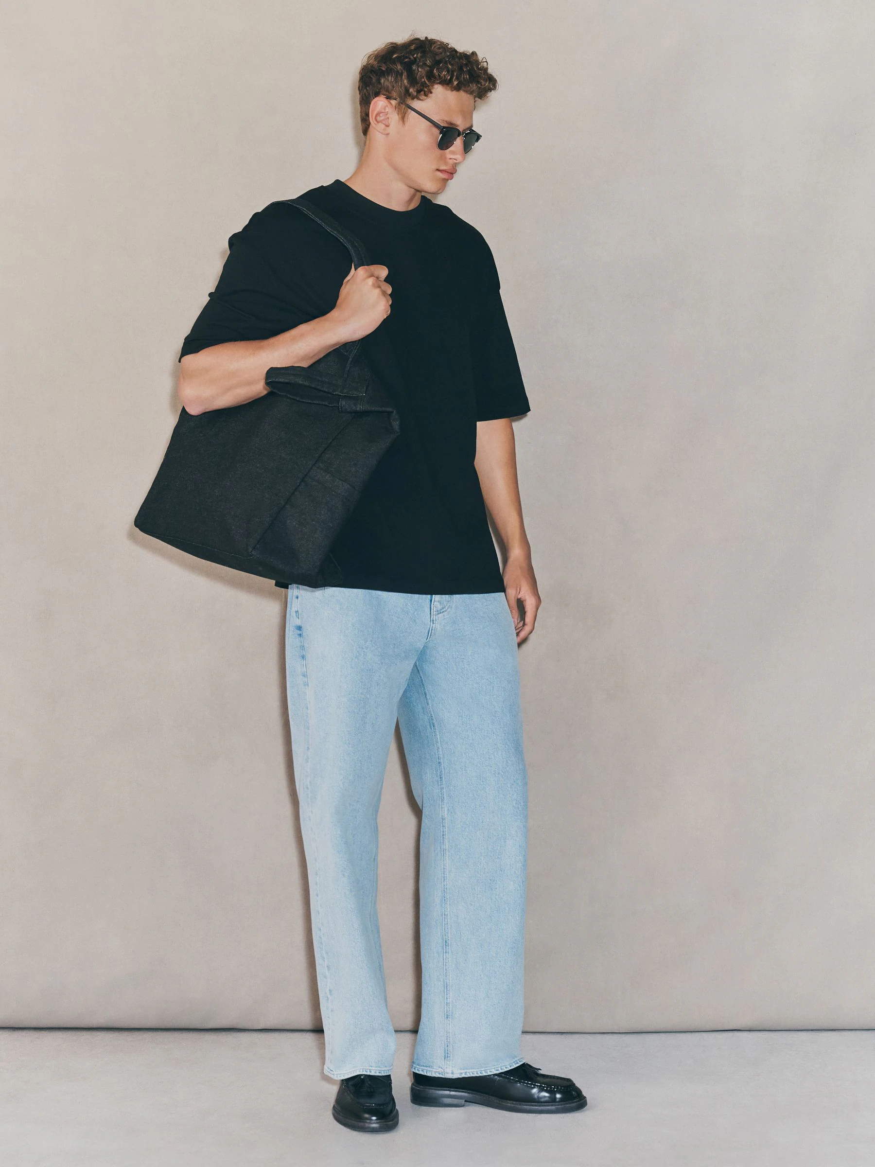 Zwart - Oversized maat. - EDIT zwaar T-shirt