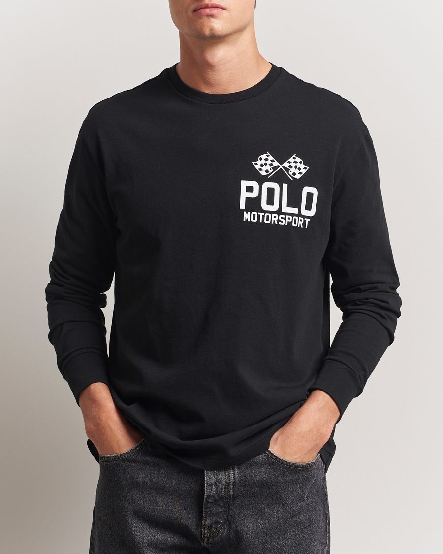 Polo Ralph Lauren RL Motorsport Long Sleeve Tee Polo Black