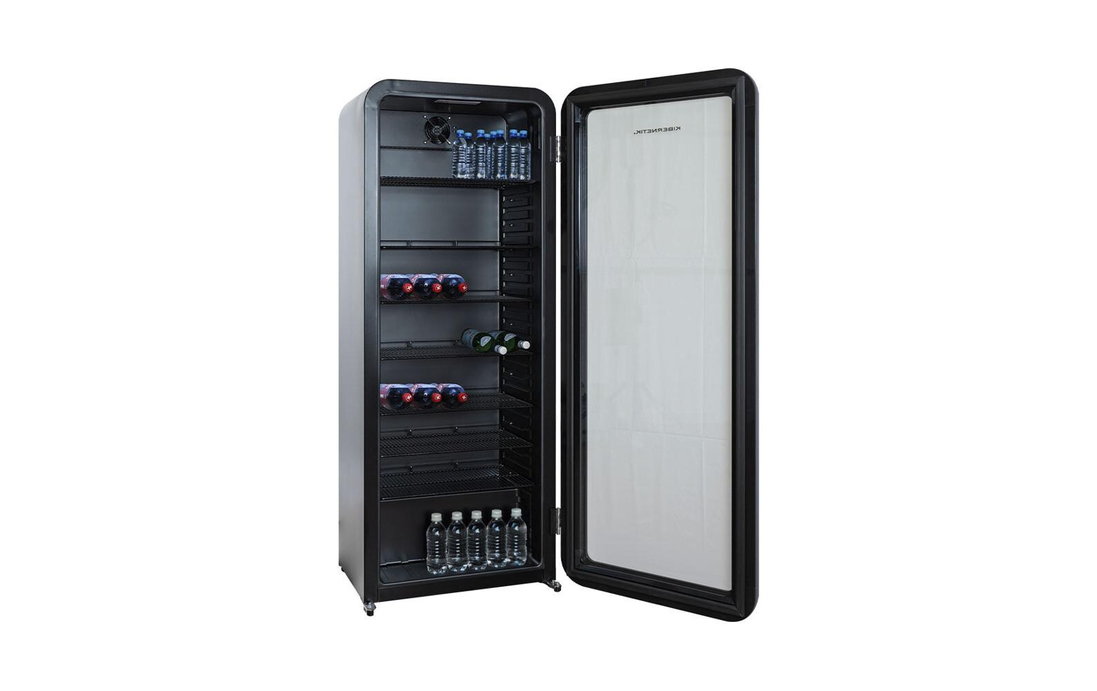 Getränkekühlschrank GK208 Schwarz<br>Getränkekühlschrank mit LED-Innenbeleuchtung