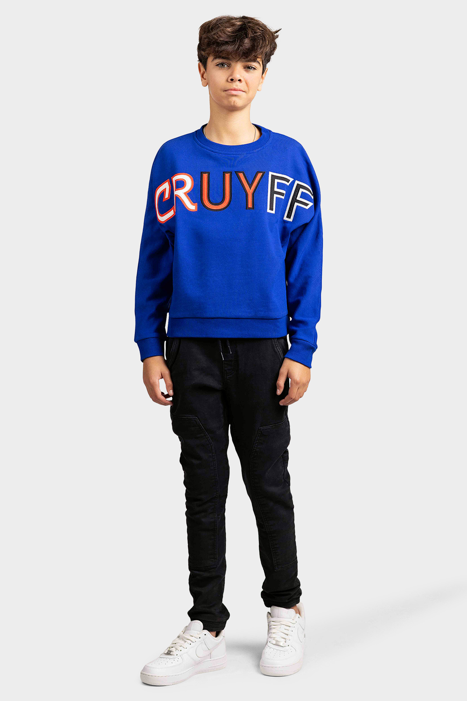Cruyff Mover Sweater Kids Blauw