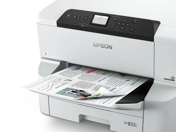 Epson WorkForce Pro WF-C8190DW - Printer - farve - Duplex - blækprinter - A3 - 4800 x 1200 dpi - op til 24 spm (mono) / op til 24 spm (farve) - kapacitet: 335 ark - Gigabit LAN, NFC, USB 3.0, USB 2.0 vært, Wi-Fi(ac)