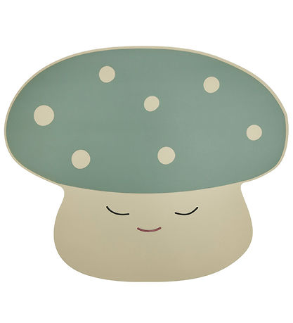 OYOY Tischset - Pilz - Off White/Pale Green