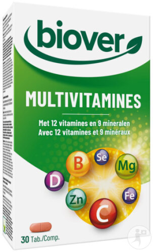 Biover Multivitamines 30 Comprimés