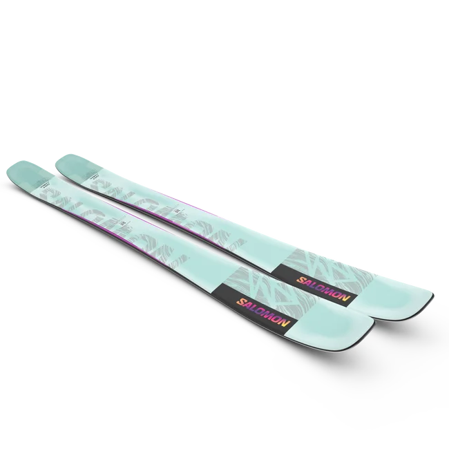 QST LUMEN 98  Freeride-Ski Damen BleachedAqua/RhodamineRed/GoldenPoppy
