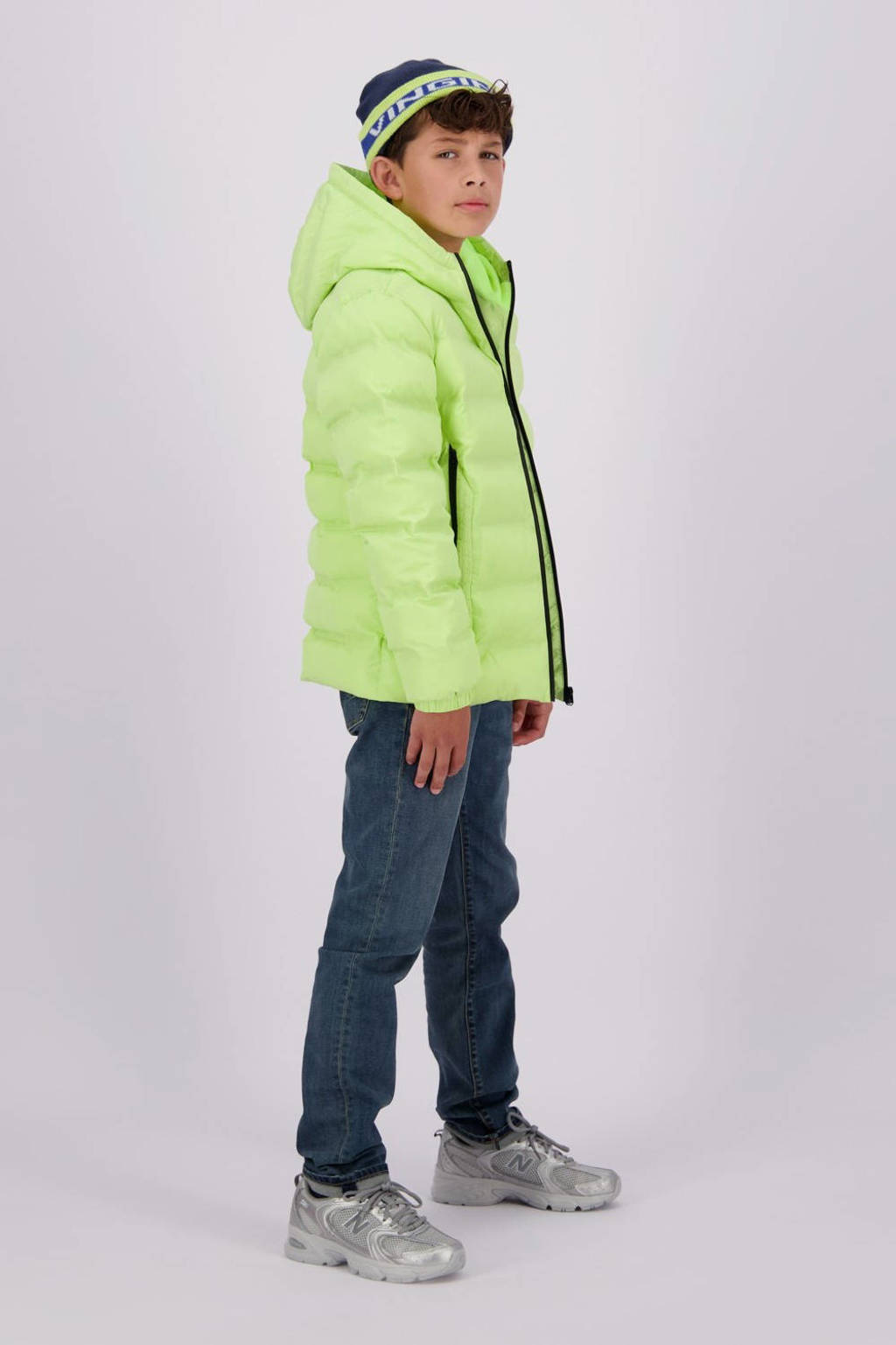 Vingino gewatteerde winterjas Tion limegroen