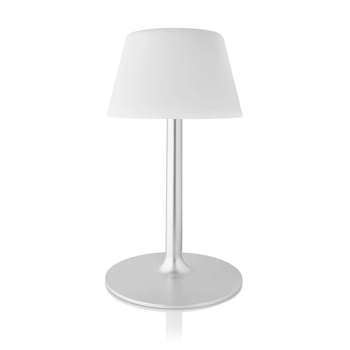 Eva Solo - SunLight Lounge Garten-Tischleuchte mit Kunststoffschirm, Ø 28 x H 50,5 cm, weiss